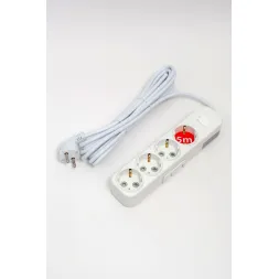 Удлинитель с/з 4вх с защитными шторками с включателем ELBI Myra 527-010205-412