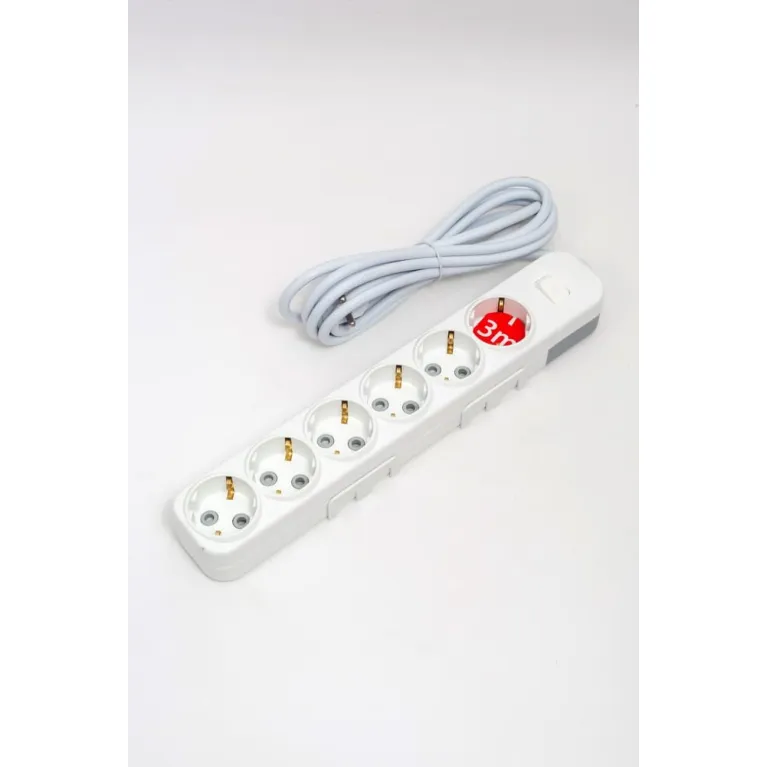 Удлинитель с/з 6вх с защитными шторками с включателем ELBI Myra 527-010203-612 в Нижнем Новгороде