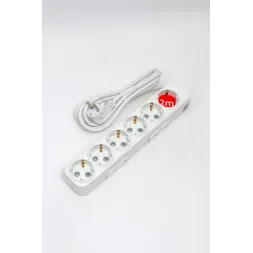 Удлинитель с/з 6вх с защитными шторками ELBI Myra 527-010202-621