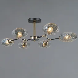 Люстра на штанге Illumico IL0272-6CSQ-25 BK AB TRENTO