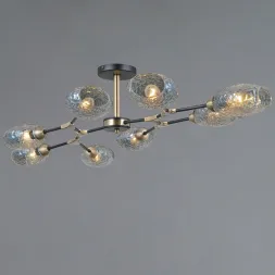 Люстра на штанге Illumico IL0272-8CSQ-25 BK AB TRENTO
