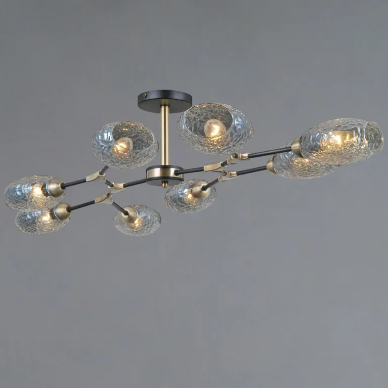 Люстра на штанге Illumico IL0272-8CSQ-25 BK AB TRENTO в Нижнем Новгороде
