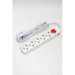 Удлинитель с/з 6вх с защитными шторками ELBI Myra 527-010205-611