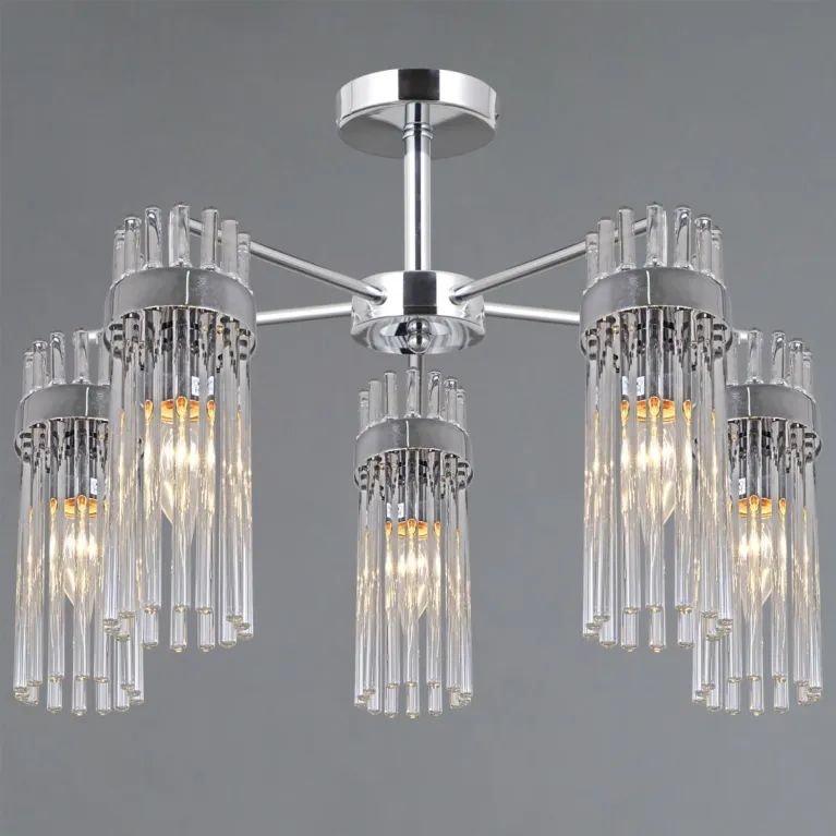 Люстра на штанге Illumico IL0761-5CSQ-25 CR GENOA в Нижнем Новгороде