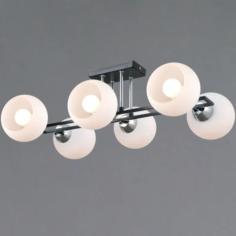 Потолочная люстра Illumico IL0791-6CSQ-25 BK CR TRENTO в Нижнем Новгороде
