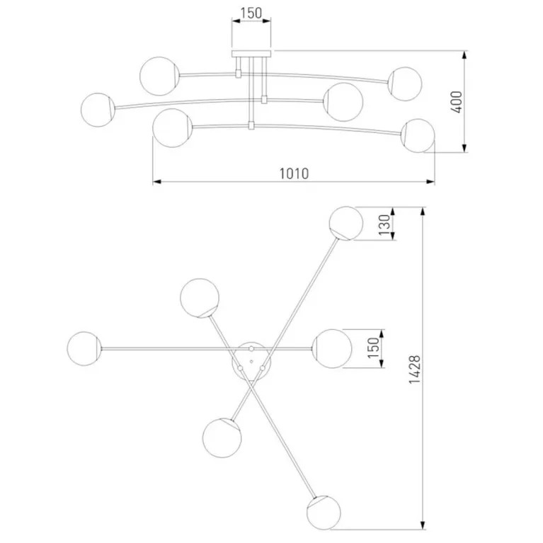 Потолочная люстра Eurosvet 30181/6 белый в Нижнем Новгороде