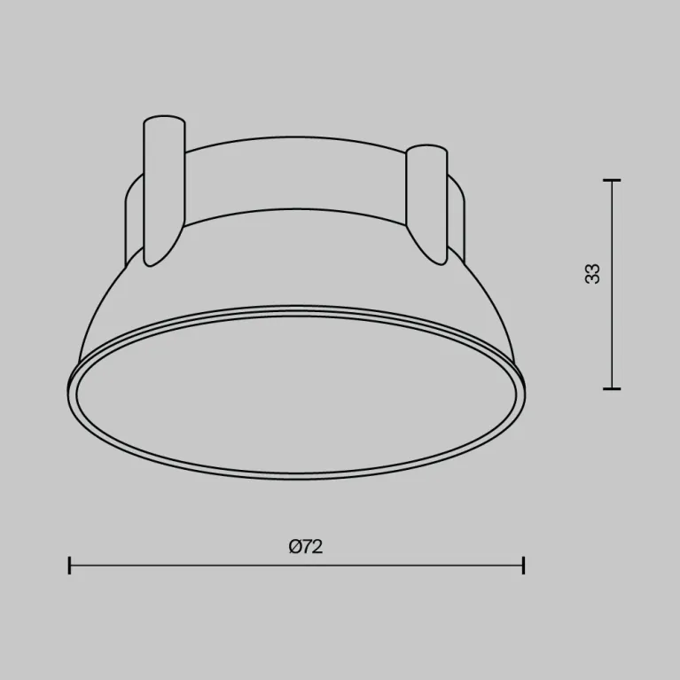 Декоративная рамка-отражатель Maytoni Downlight Ring12-15W-RD-BS в Нижнем Новгороде