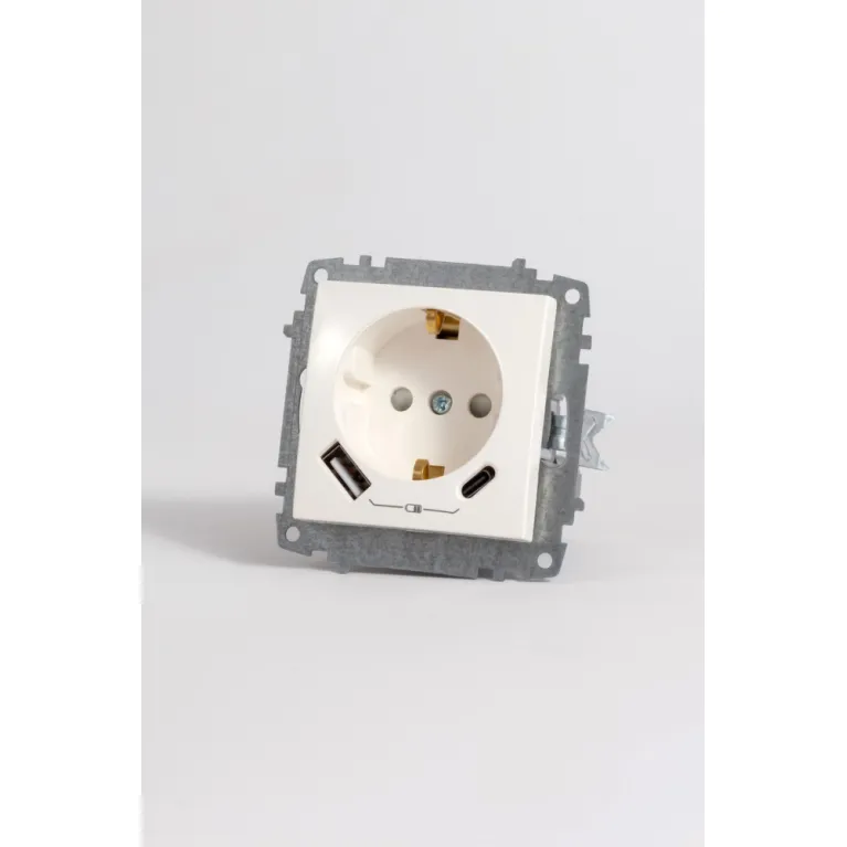 Розетка с/з зарядка (Type C+USB) ELBI Zena Vega 609-010200-334 в Нижнем Новгороде