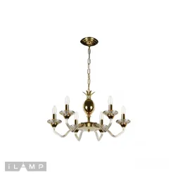 Подвесная люстра iLamp Flo YT2049-6 GD+COG