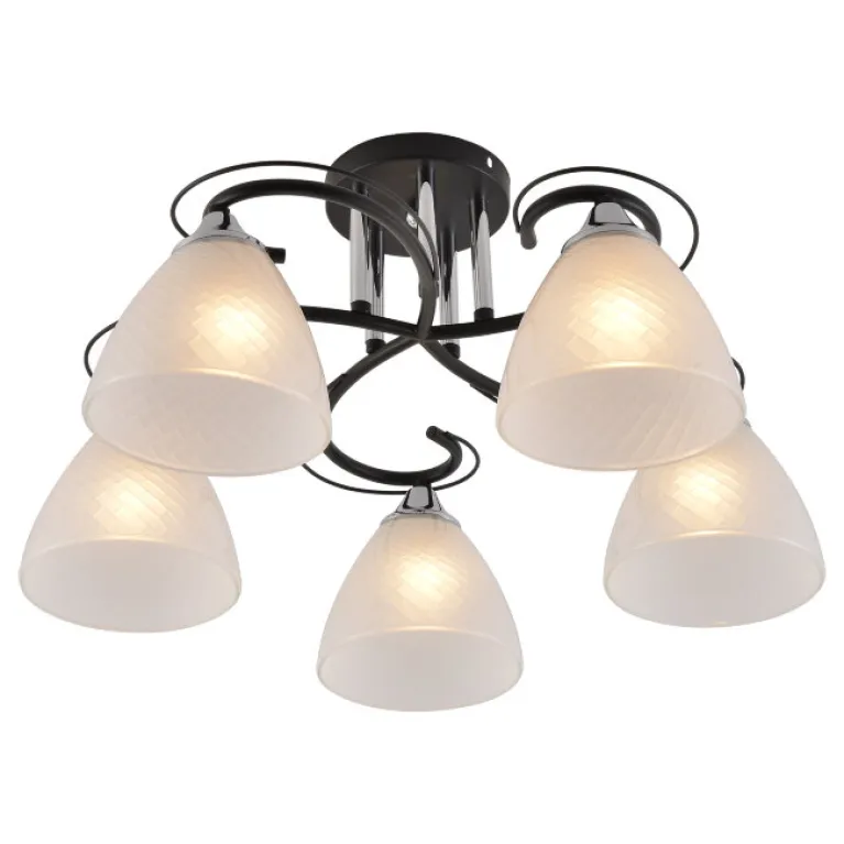 Потолочная люстра Seven Fires Nuala SF3372/5C-BK-CR-WT в Нижнем Новгороде