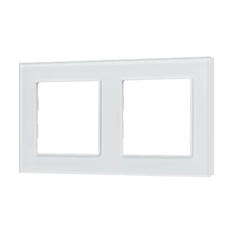 Рамка двухместная Arlight FRM-GLARE-GS-2-WH 043796 в Нижнем Новгороде
