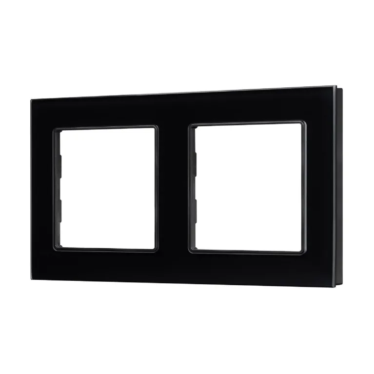 Рамка двухместная Arlight FRM-GLARE-GS-2-BK 043797 в Нижнем Новгороде