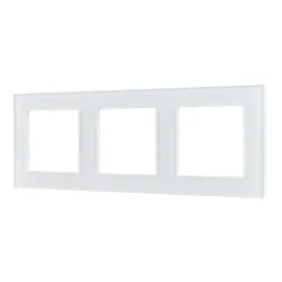 Рамка трехместная Arlight FRM-GLARE-GS-3-WH 043799