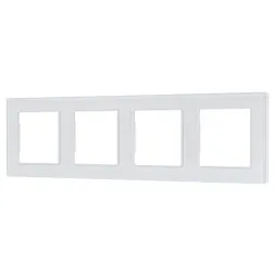 Рамка четырехместная Arlight FRM-GLARE-GS-4-WH 043802