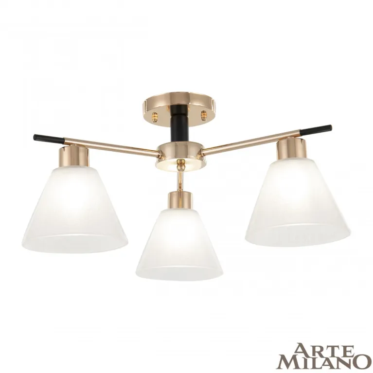 Потолочная люстра Arte Milano Napoli 322119/3 FG+BK в Нижнем Новгороде