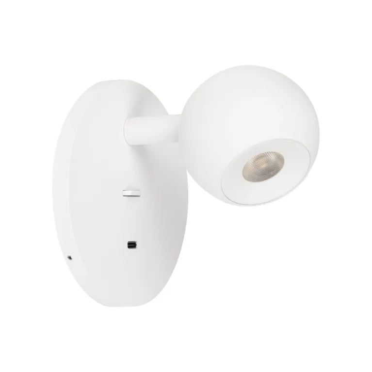 Настенный светильник Arlight SP-OTTORI-WALL-CHARGE-6W Warm3000 (WH, 30 deg, 230V, USB-C) 058477 в Нижнем Новгороде