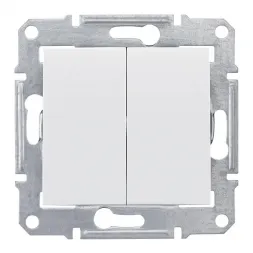 Выключатель двухклавишный Schneider Electric Sedna 10A 250V SDN0300121