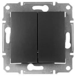 Выключатель двухклавишный Schneider Electric Sedna IP44 10A 250V SDN0300470