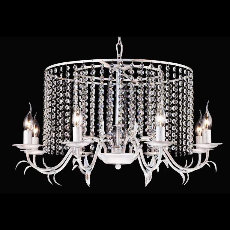 Подвесная люстра Natali Kovaltseva VOGUE 70000-8C WHITE GOLD в Нижнем Новгороде
