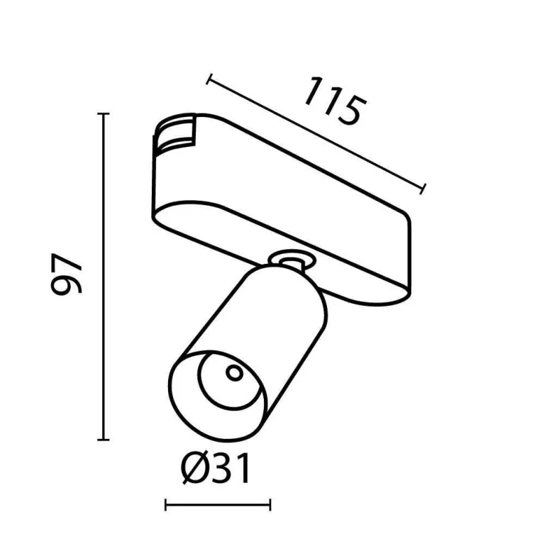 Трековый светодиодный светильник Maytoni Technical Focus LED Radity TR103-1-5W4K-M-B в Нижнем Новгороде