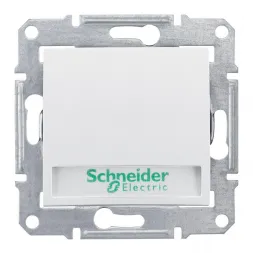 Выключатель кнопочный с подсветкой и полем для надписи Schneider Electric Sedna 10A 250V SDN1600321