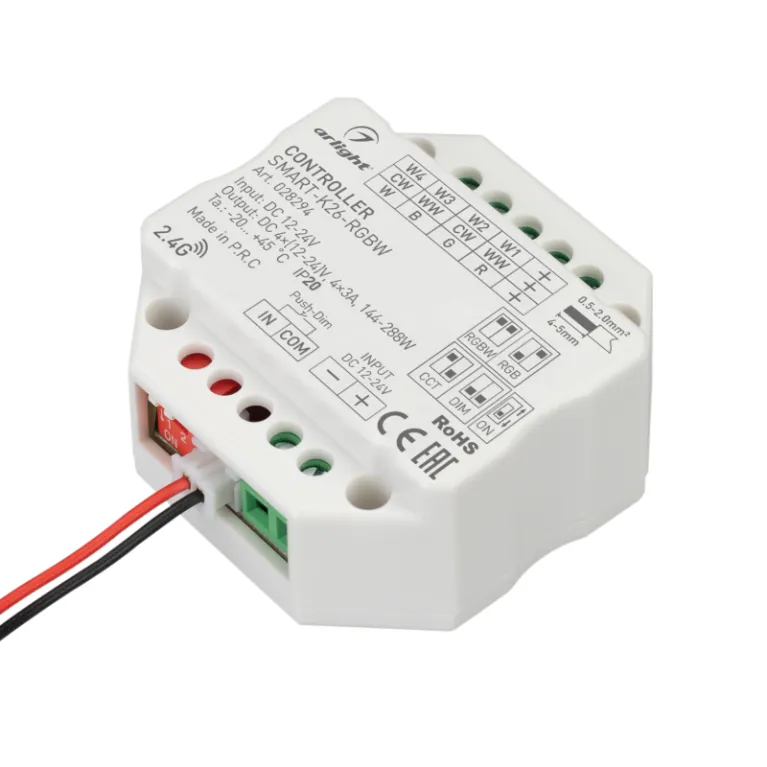 Контроллер Arlight Smart-K26-RGBW (12-24V, 4x3A, 2.4G) 028294 в Нижнем Новгороде