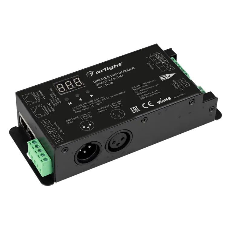 Декодер Arlight Smart-K56-DMX (230V, 3x1.5A, XLR3, 2.4G) 028450 в Нижнем Новгороде