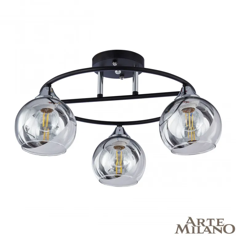 Потолочная люстра Arte Milano Amalfi 322403/3 BK+CR в Нижнем Новгороде