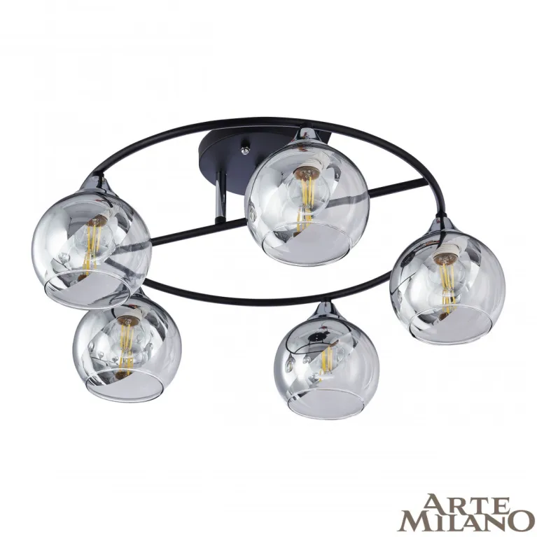 Потолочная люстра Arte Milano Amalfi 322403/5 BK+CR в Нижнем Новгороде
