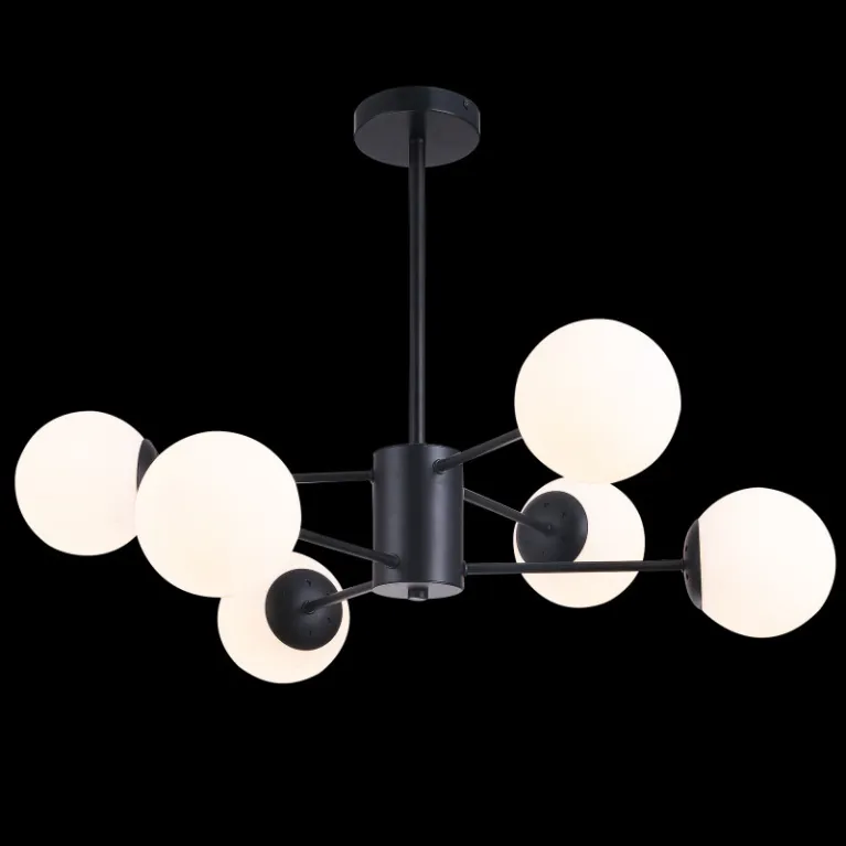 Люстра на штанге Natali Kovaltseva ALTO 75141/6C BLACK в Нижнем Новгороде