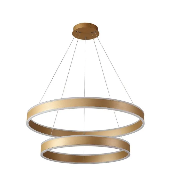 Подвесная люстра Crystal Lux MUCHOS SP123W LED D600+800 GOLD в Нижнем Новгороде