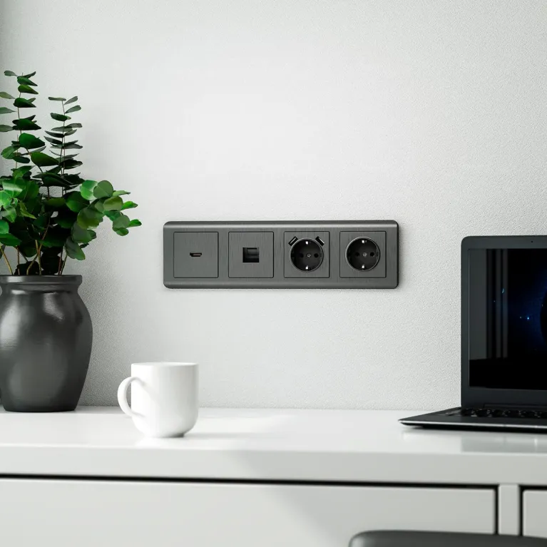Накладка для розетки USB Werkel графит рифленый W1179504 4690389158667 в Нижнем Новгороде