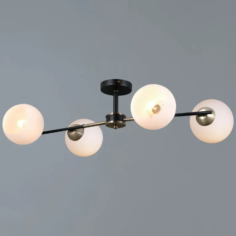 Люстра на штанге Illumico IL0469-4CSQ-24 BK AB LIBRA в Нижнем Новгороде