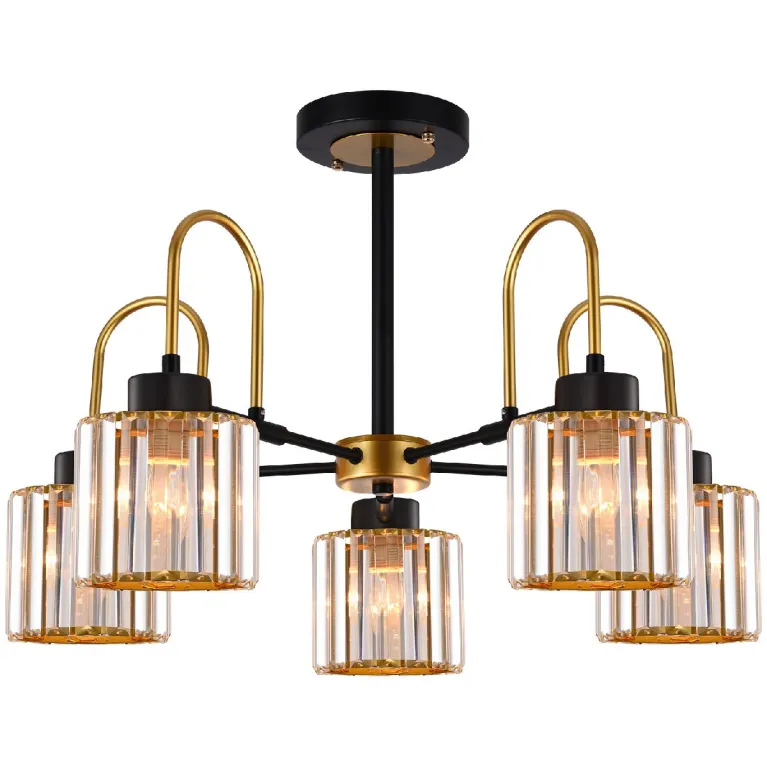 Люстра на штанге Illumico IL1305-5CPA-29 BK GD в Нижнем Новгороде