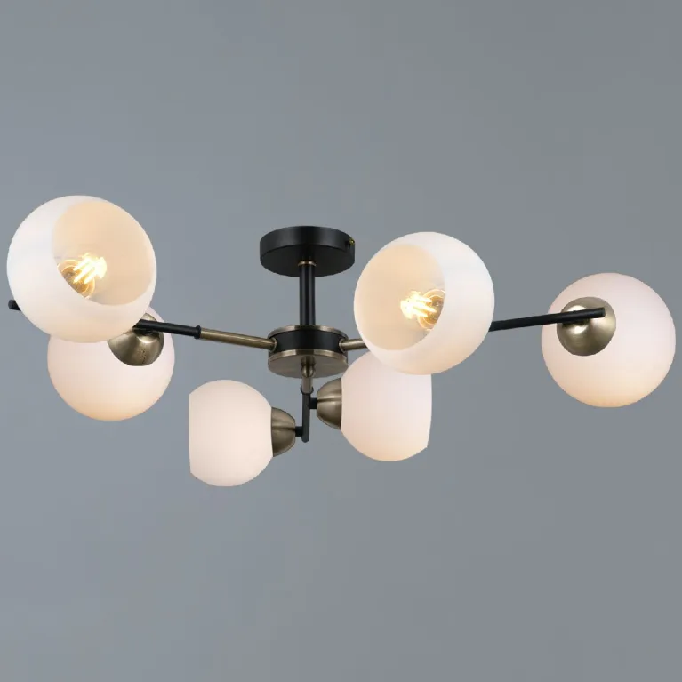 Люстра на штанге Illumico IL0469-6CSQ-24 BK AB LIBRA в Нижнем Новгороде