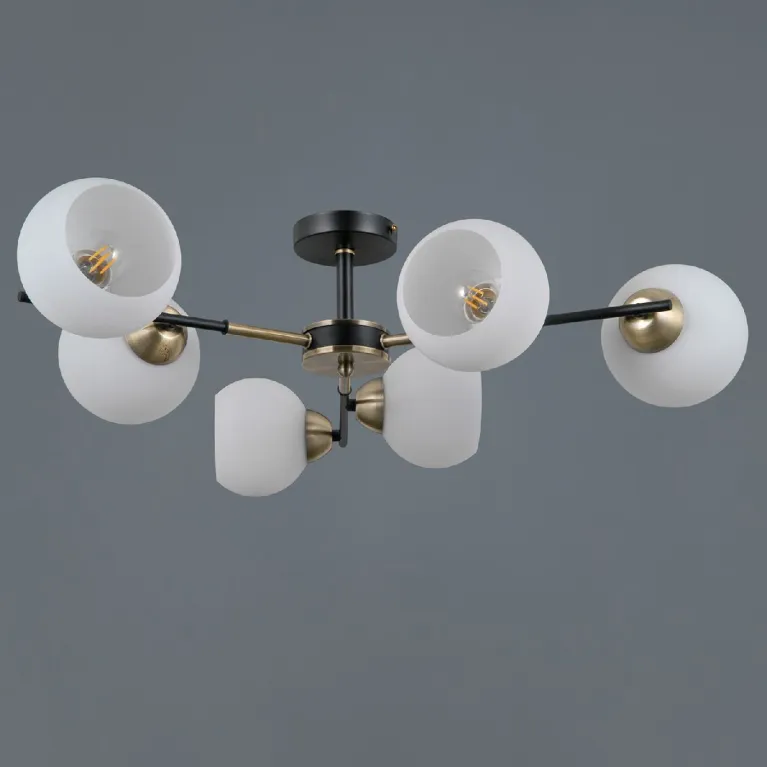 Люстра на штанге Illumico IL0469-6CSQ-24 BK AB LIBRA в Нижнем Новгороде