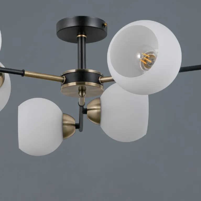 Люстра на штанге Illumico IL0469-6CSQ-24 BK AB LIBRA в Нижнем Новгороде