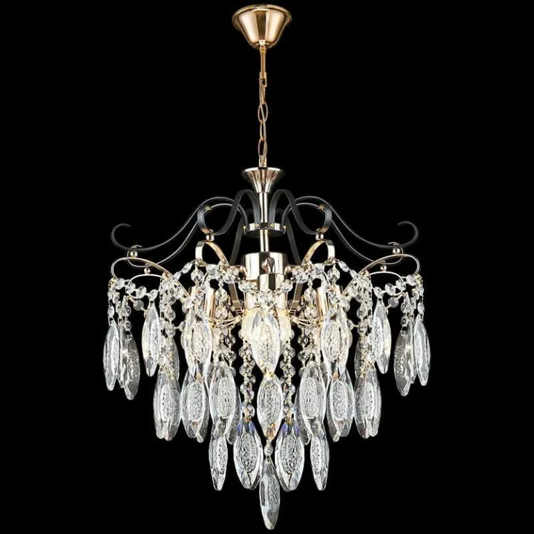 Подвесная люстра Reluce 02152-0.4-04 FGD+BK в Нижнем Новгороде