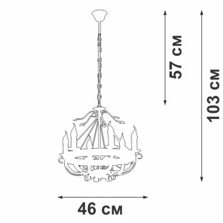 Подвесная люстра Vitaluce V1161-0/6 в Нижнем Новгороде