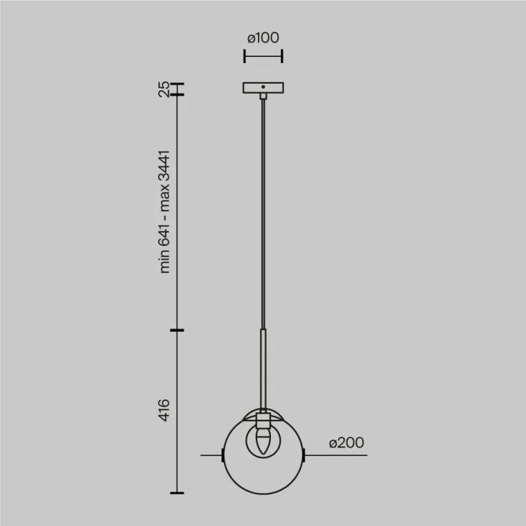 Подвесной светильник Maytoni Basic form MOD521PL-01G3 в Нижнем Новгороде