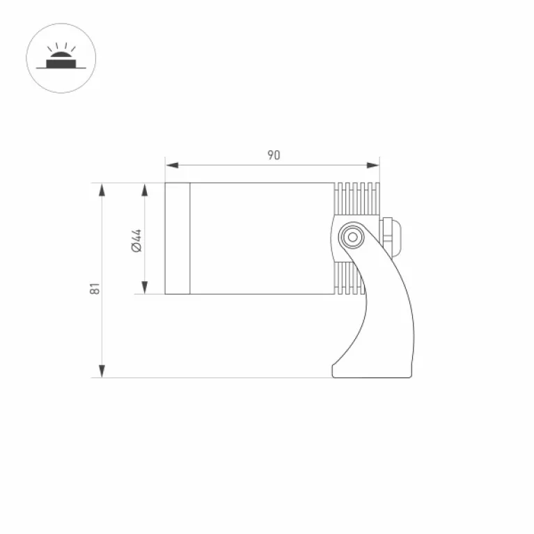 Уличный светильник Arlight KT-Water-R44-8W White6000 032756 в Нижнем Новгороде