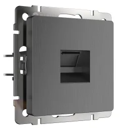 Розетка Werkel Ethernet RJ-45 Графит рифленый WL04-RJ-45 4690389145971