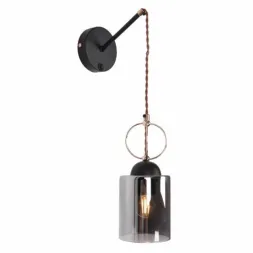 Бра IMEX MD.0103-1-W BK+FGD