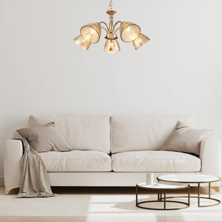 Подвесная люстра Escada Freesia 658/5PL Gold в Нижнем Новгороде
