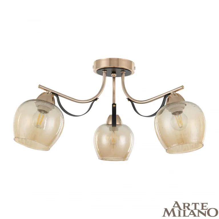 Потолочная люстра Arte Milano Amalfi 322306/3 FG+BK в Нижнем Новгороде