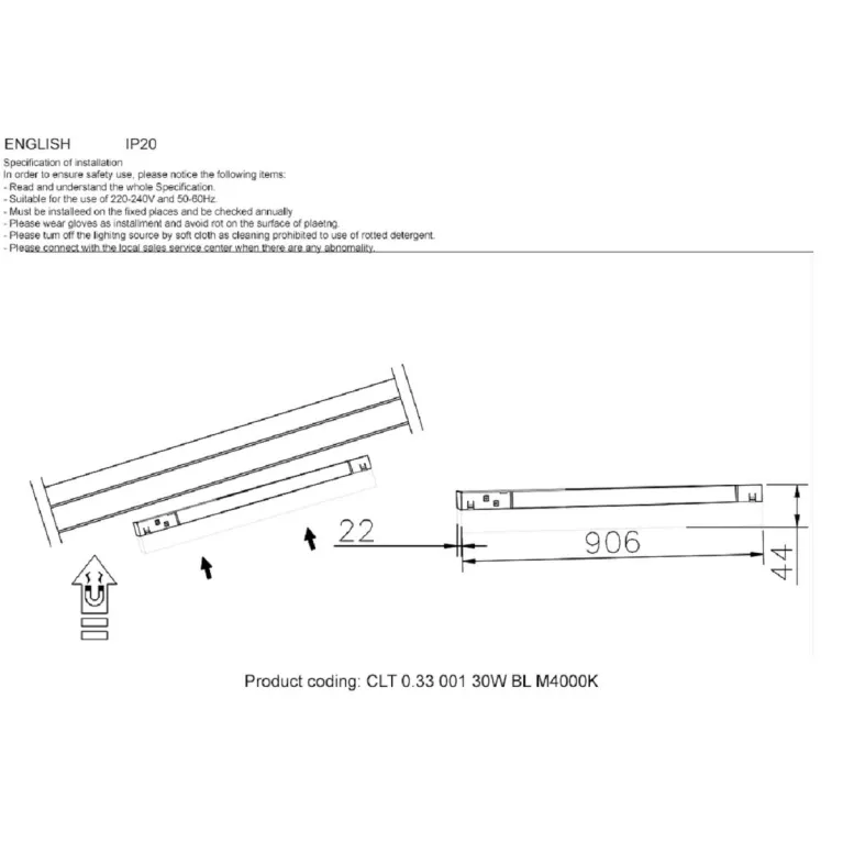Трековый светодиодный светильник Crystal Lux CLT 0.33 001 30W WH M4000K в Нижнем Новгороде