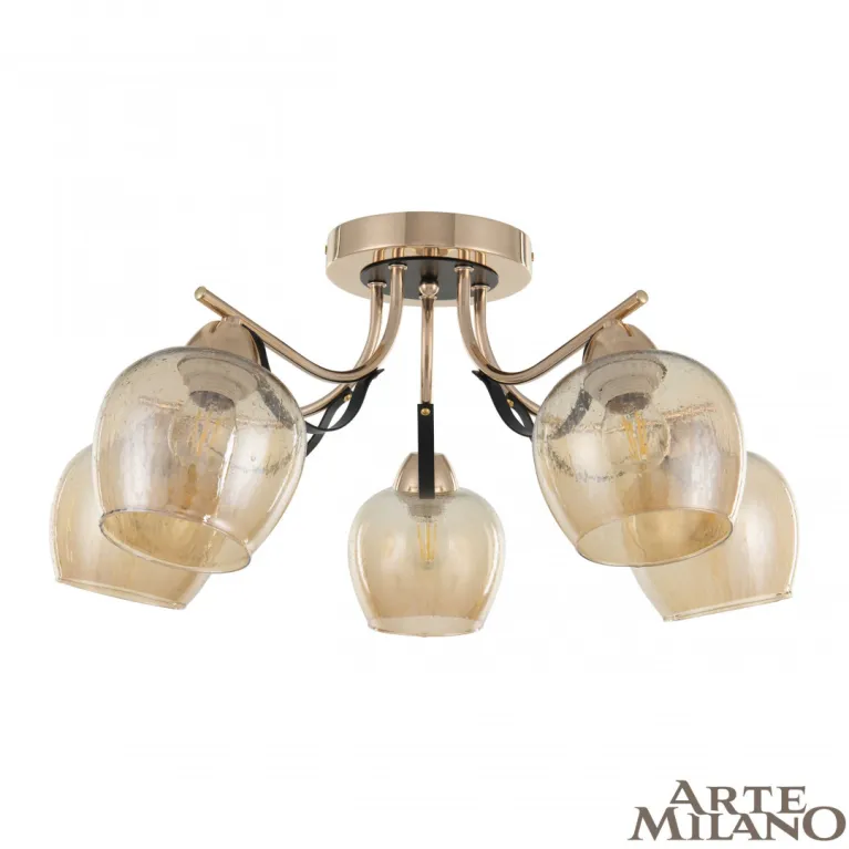 Потолочная люстра Arte Milano Amalfi 322306/5 FG+BK в Нижнем Новгороде