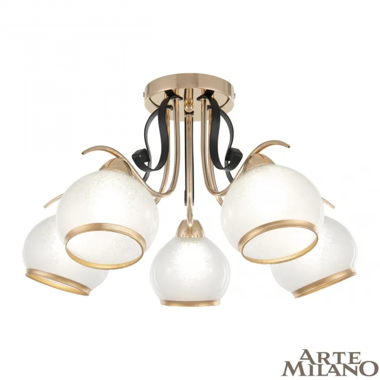 Потолочная люстра Arte Milano Amalfi 323306/5 FG+BK в Нижнем Новгороде