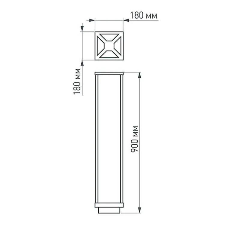 Уличный светодиодный светильник Arlight LGD-Path-Cub-H900B-12W Warm White 021805 в Нижнем Новгороде