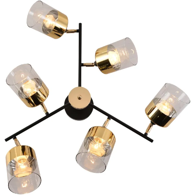 Люстра на штанге Reluce 01555-3.3-06B BK+FGD в Нижнем Новгороде